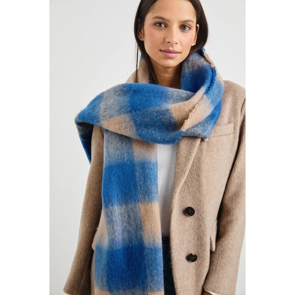Rails Oslo Scarf in Cobalt Camel New Womens Wrap Shawl - Picture 8 of 11